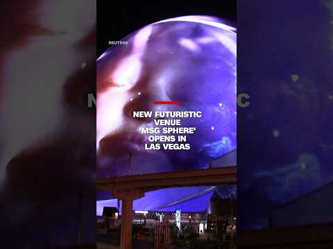 New futuristic venue “MSG SPHERE” opens in Las Vegas #cnn #news #entertainment  #u2