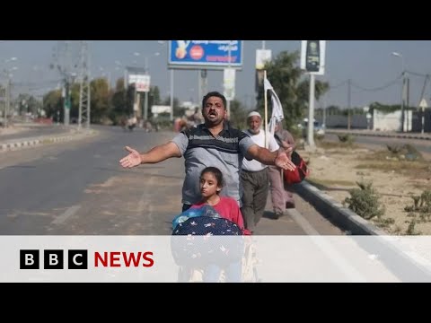 What does the journey through the Gaza evacuation corridor look like? – BBC News