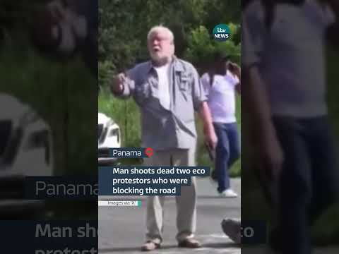 Man shoots dead two eco protesters #itvnews