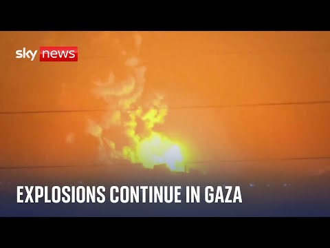 Explosions in Gaza as Israel casts doubt over ‘four-hour pause’