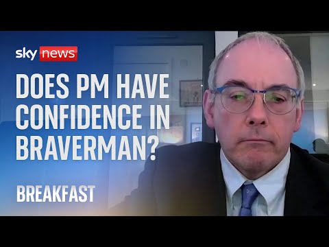 Minister repeatedly refuses to confirm if PM has confidence in Braverman
