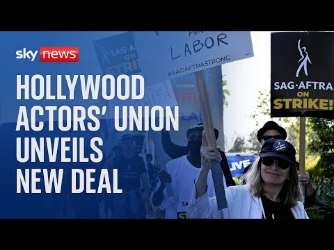 Watch live: SAG-AFTRA President reveals details of new deal to end the Hollywood actors’ strike
