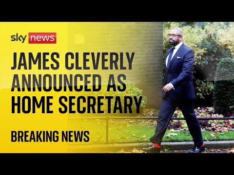 BREAKING: James Cleverly replaces Suella Braverman as home secretary