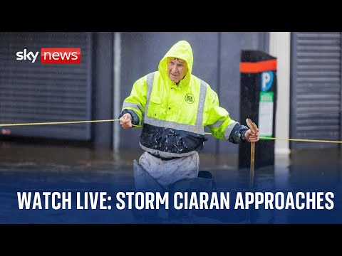 English coast as Met Office issues weather warnings ahead of Storm Ciaran