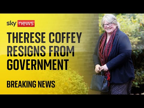 Environment secretary Therese Coffey resigns in government reshuffle