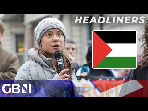 Greta Thunberg’s mic grabbed after ‘PRO-PALESTINIAN’ chants at rally | Headliners