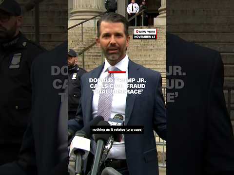 Donald Trump Jr. calls civil fraud trial ‘disgrace’