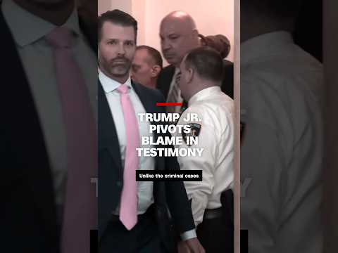 Trump Jr. pivots blame in testimony