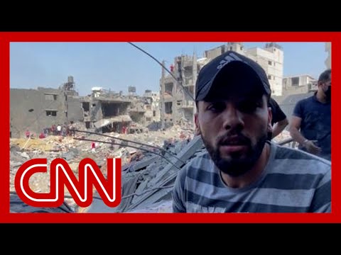 Video shows chaos and horror following Israel’s latest airstrike to refugee camp in Gaza