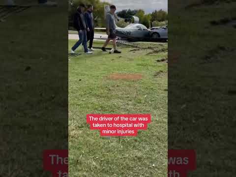 Lucky escape as plane collides with car