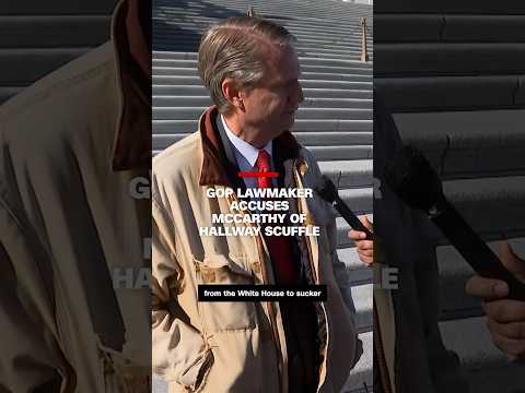 GOP lawmaker accuses McCarthy of hallway scuffle