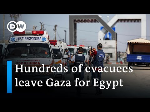 First group of injured Gazans and foreigners cross into Egypt | DW News