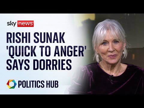 Rishi Sunak’s smile ‘not always genuine’, claims Nadine Dorries