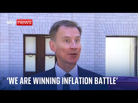 “We are beginning to win the battle against inflation,” says Chancellor