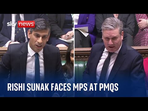 Watch PMQs live: Rishi Sunak faces MPs after Rwanda policy deemed unlawful