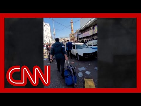 See Palestinian man’s point of view while evacuating Gaza City