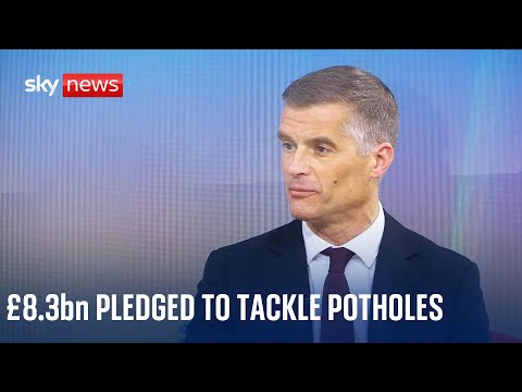 Transport secretary on PM”s pledge to spend £8.3bn fixing Britain’s potholes