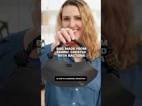 Bag made from fabric created with bacteria