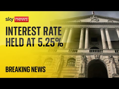 Interest rate held at 5.25% for second consecutive time by Bank of England