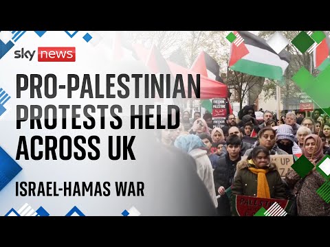 Israel-Hamas war: Pro-Palestinian demonstrators hold national ‘day of action’ across UK