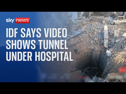 IDF releases video showing tunnel they claim ‘used by Hamas’ beneath Gaza’s al Shifa hospital