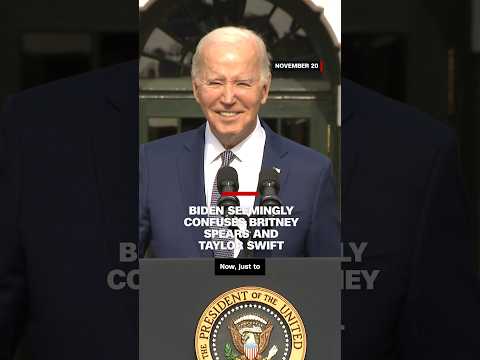 Biden seemingly confuses Britney Spears and Taylor Swift
