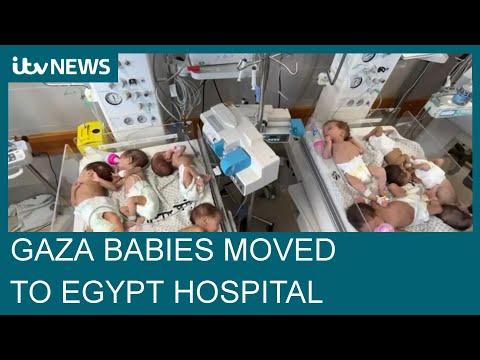Premature babies in ‘extreme critical condition’ transported from Gaza to Egypt | ITV News