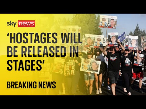 Israeli hostages to be released ‘in stages’, says Benjamin Netanyahu