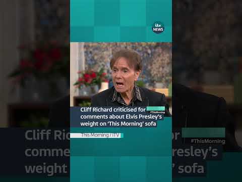 Cliff Richard criticised for comments about Elvis Presley’s weight on ‘This Morning’ sofa #itvnews