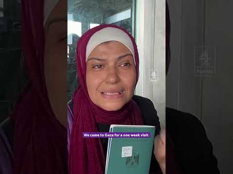 ‘Foreigners can pass through the Gaza border, but we can’t.’ #gaza #israel #hamas #rafah