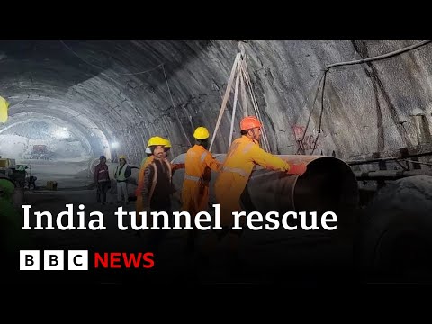 Rescuers resume India tunnel drilling to rescue trapped workers – BBC News