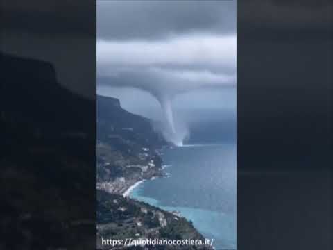Water spout spotted in Italy