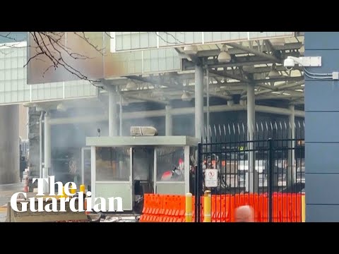 Two dead after car explosion on bridge connecting US and Canada