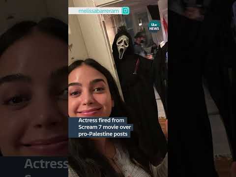 Melissa Barrera has been fired from a film over her pro-Palestinian social media posts  #itvnews