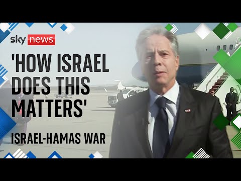 Israel-Hamas war: Palestinian civilians ‘bearing brunt’ of conflict, says Blinken