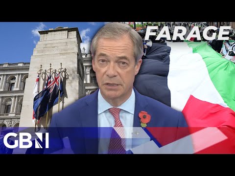 Nigel Farage’s shocking demand: STOP Pro-Palestine March at Cenotaph