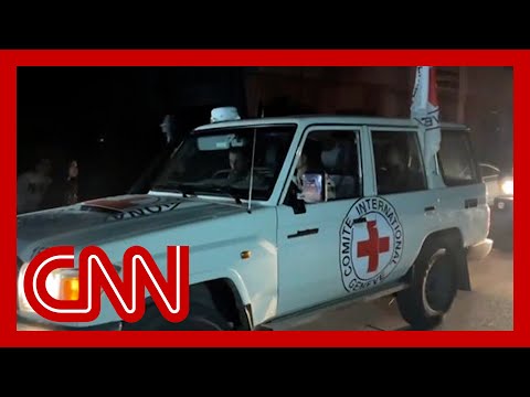 Videos show civilian hostages released by Hamas