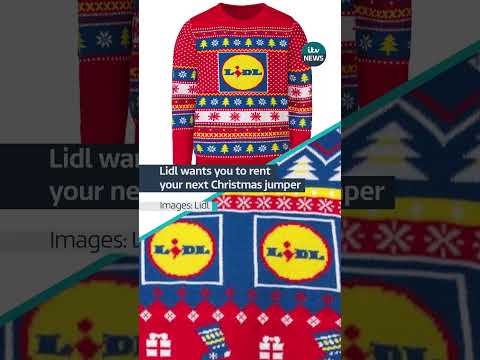 Lidl are renting out #christmas jumpers to get people to think about the #environment #itvnews #lidl