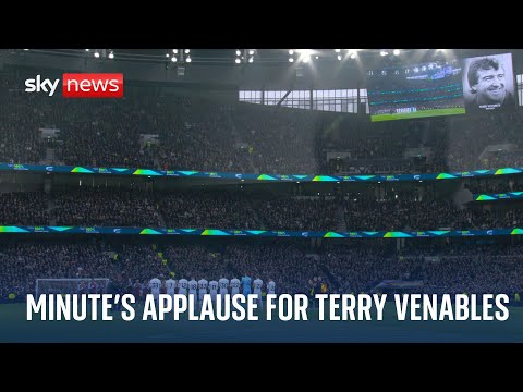 Minute’s applause held at Tottenham for late former manager Terry Venables