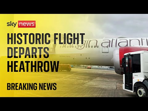 Watch live: First ever zero-emission Trans-Atlantic flight takes off from Heathrow