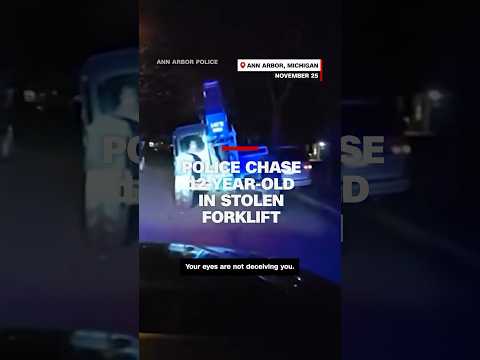 Police chase 12-year-old in stolen forklift