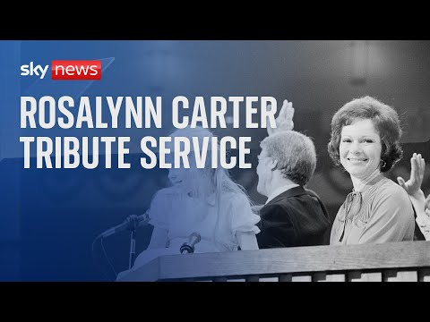 Watch: President Biden, the Clinton’s and Kamala Harris attend Rosalynn Carter’s tribute service
