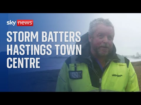 Storm Ciaran causes ‘potentially lethal’ damage in costal town of Hastings