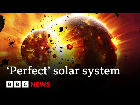 ‘Perfect solar system’ found in search for alien life | BBC News
