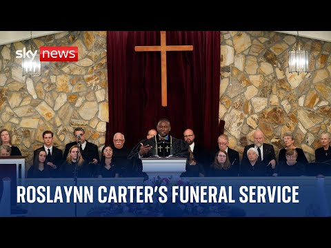 The funeral service for former First Lady Rosalynn Carter