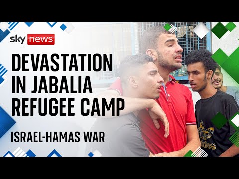 Israel-Hamas war: Deaths in Jabalia refugee camp as school-turned-shelter damaged