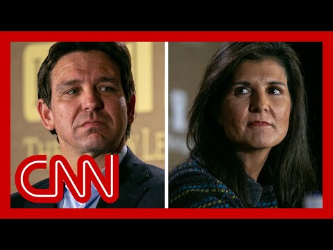 DeSantis called Haley an establishment candidate. See how she reacted