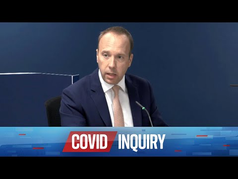 UK COVID Inquiry | Matt Hancock gives evidence | Thursday 30th November