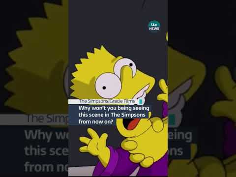 Why won’t you being seeing this scene in The Simpsons from now on?#thesimpsons #cartoon
