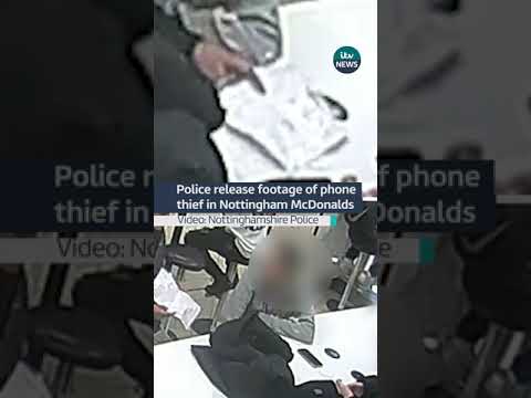 Police release footage of phone thief in Nottingham McDonalds #nottingham #crime #phone #uk